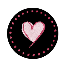 (Self-operated) Machine washable super soft love carpet bedroom childrens room study single chair living room black and pink carpet