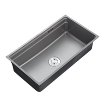 Huida vegetable sink kitchen household 304 stainless steel sink large single-slot dishwasher sink vegetable basin workbench