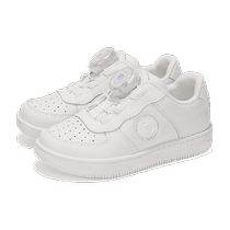 Tyranis autumn new childrens sneakers for boys and girls white shoes knob buckle student sports shoes