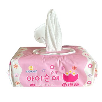 Worui'An Pure Water Wet Wipes 72 Wipes/Pack Pure Love Baby Children's Newborn Baby Wet Wipes