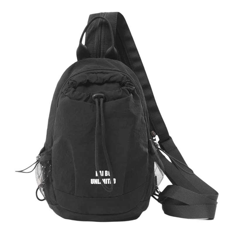 Multifunctional contrast chest bag for men and women outdoor sports backpack