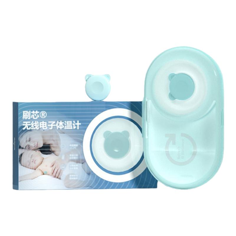 Brush core wireless electronic thermometer for babies