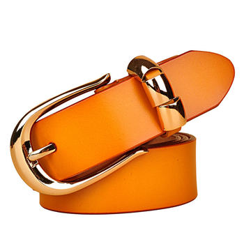Women's wide belt belt genuine leather fashion korean version