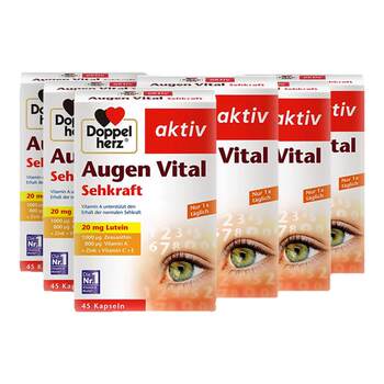 German double heart multidimensional lutein eye protection capsules 6 ກ່ອງ