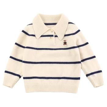 Children's polo pure cashmere sweater new autumn and winter style Children's polo pure cashmere sweater new autumn and winter style