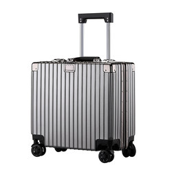 Suitcase boarding horizontal ins new travel trolley case small lightweight aluminium frame mini 18 ນິ້ວ 20 ໂລຫະປະສົມອາລູມິນຽມ