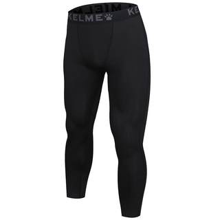 卡尔美紧身裤男冬季跑步压缩裤高弹加绒足球训练裤儿童运动打底裤