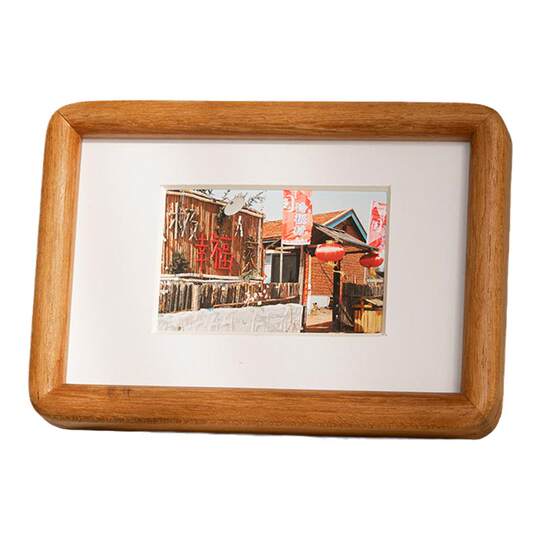 Photo frame photo washing solid wood simple modern