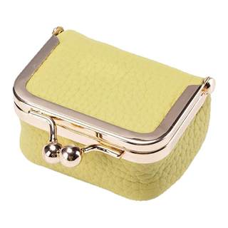 新款真皮小巧口金包钻戒首饰包迷你戒指项链耳环饰品盒硬币零钱包