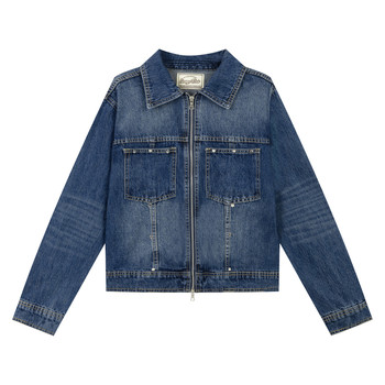 Where's the orange tree retro denim suit women's autumn