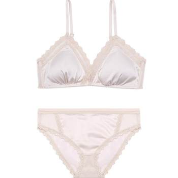 French lace triangle cup bra ultra-thin underwear