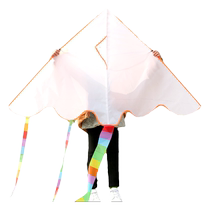 Blank hand-painted kite diy material package childrens handmade white breeze easy fly kindergarten homemade painting year of the dragon