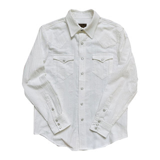 American retro turquoise button western shirt unique texture pure cotton classic elegant gentleman long-sleeved shirt