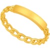 Trendy Acer to simple pure gold ring gold ring ring bracelet 5D hard gold female workplace commuting fashion birthday