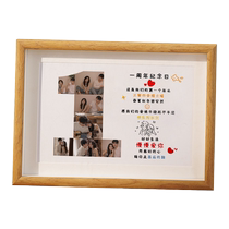 Couple commemorative photo frame set up photos customize wedding dress wash photos print and make album to give the couple a high-end feel