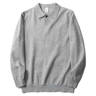 柜599！腔调随性~秋冬男士老钱风商务休闲翻领保暖polo衫针织毛衣