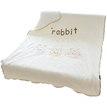 Baby blanket small quilt special cover blanket for newborn babies for all seasons coral velvet soothing beanie blanket stroller blanket
