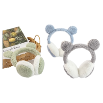 Cute and warm Korean style womens earmuffs childrens winter warm and velvet foldable and thickened girls ear protection warm covering earmuffs