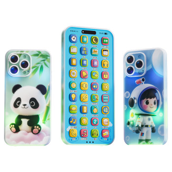 Children's early education simulation mobile phone rechargeable baby toy can bite educational music phone for babies over 6 months old