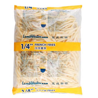 蓝威斯顿冷冻薯条半成品商用油炸小吃美式零食粗细空气炸锅薯条