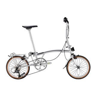 CRANSTON  R9 16寸9速三折叠成人超轻便携城市复古小布折叠自行车