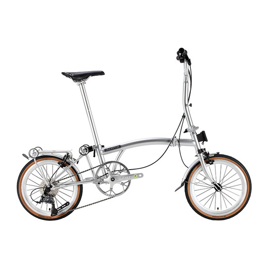 CRANSTON  R9 16寸9速三折叠成人超轻便携城市复古小布折叠自行车