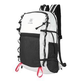 杉木山装登山包可折叠超轻量双肩包27L户外露营休闲徒步通勤背包