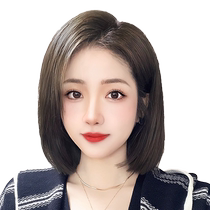 Wig piece on the top of the head to replace the female hair fluffy and increase the hair volume to cover the gray hair eight-shaped bangs high skull hand-delivered needles Swiss Net