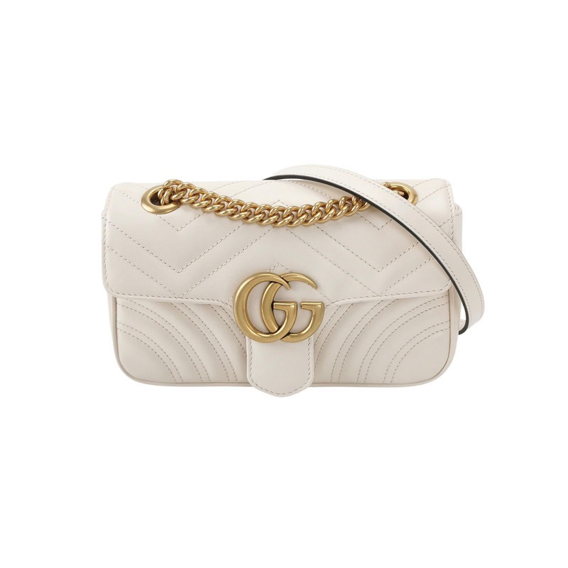 9.9 New Gucci/Gucci Marmont Series Chain Bag Women's Mini Leather Crossbody Shoulder Bag as a Gift