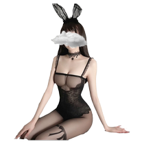 Sexy lingerie sexy stockings open crotch large size full body one-piece tempting black stockings tearable passion shirt autumn and winter for women