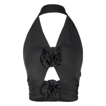 YES Latin dance practice clothes dance clothes adult dance clothes for women 2024 new dance summer tops with chest pads YD335
