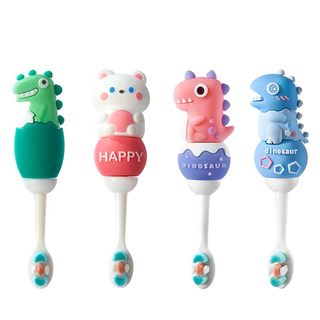 Children's toothbrush 0-1-2-3 to 6-12 and a half years old baby soft hair special baby infant deciduous toothpaste