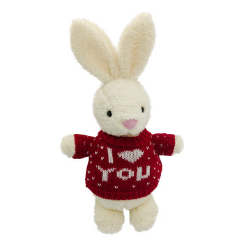 Little Rabbit Plush Toy Rag Doll Little Rabbit White Doll Mini Doll Super Cute Girl Mascot ສໍາລັບປີຂອງກະຕ່າຍ