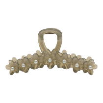 Pearl jelly flower grabber cream girl hair grabber hair clip back of head shark clip 2023 hair accessories new