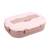 Insulated lunch box special bowl for school students stainless steel childrens compartmented lunch box microwaveable and portable