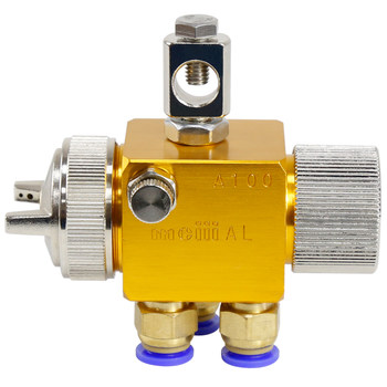 Automatic spray gun air atomization blister