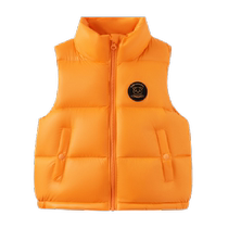 babylove Aurora Aurora] black gold baby down vest winter warm and thickened cold-proof outer vest