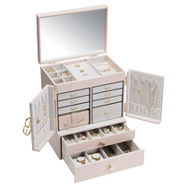 VLANDO multi-layer jewelry box large capacity necklace jewelry storage box birthday gift for girls