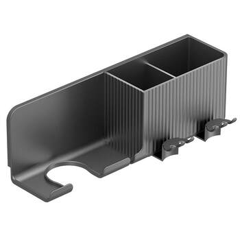 Hair dryer storage rack without punching hair dryer bracket