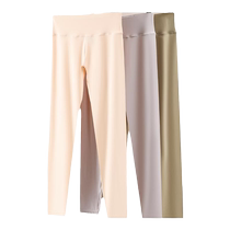 Catman Thin Muscle Bottoms Invisible Seamless Autumn Pants Womens Autumn and Winter Warm Pants High Waist Leggings 2024 New Style