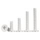 Cross flat head self-tapping screw