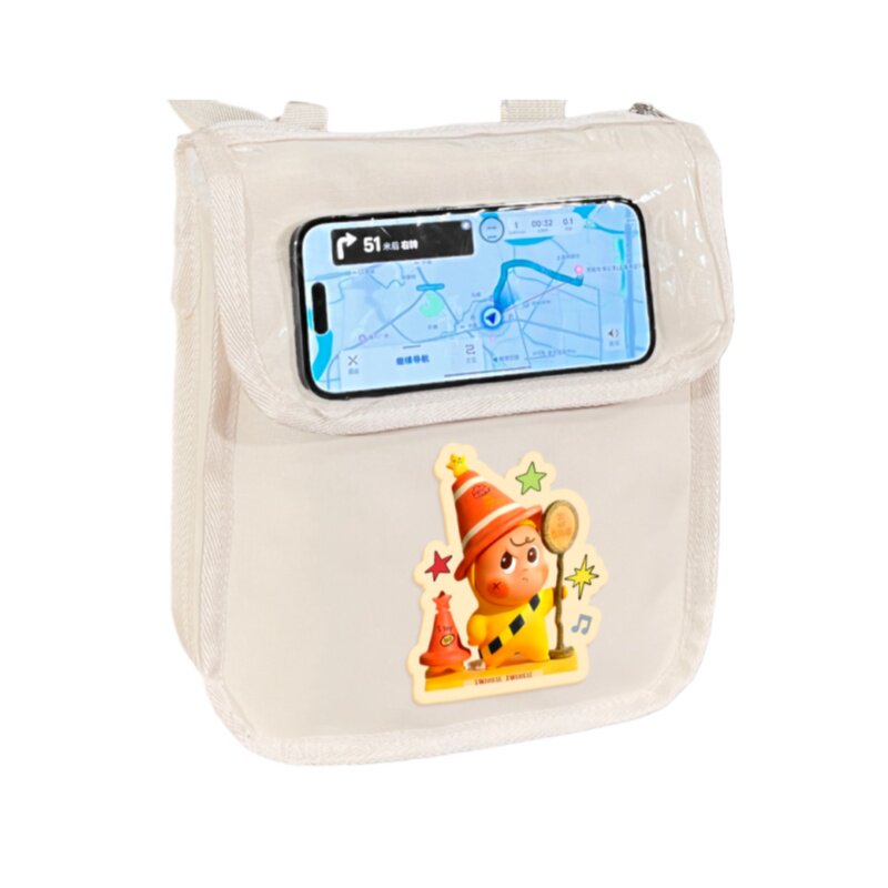 Tricycle hanging bag front storage bag upgraded waterproof hanging bag battery car mobile phone bag electric car storage pocket