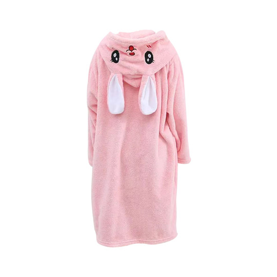 儿童浴袍长袖浴巾斗篷可穿式中大童珊瑚绒洗澡专用吸水性好秋冬