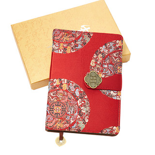 南京云锦笔记本磁吸中国风特色礼物送老外文创旅游纪念伴手礼定制