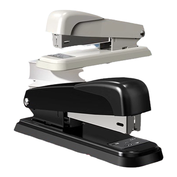 Deli stationery stapler standard large and small thickened layer office business white-collar supplies labor-saving stapler 12-gauge basic student information paper manual multi-function binder