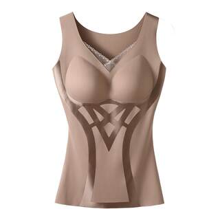 塑身衣上半身收腹束腰收小肚子加绒免穿文胸塑形打底美体内衣女