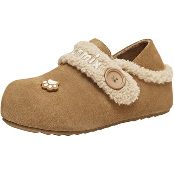 Tianmei velvet latte thick bottom plus velvet warm birkenstock fur shoes cotton shoes women's snow boots short boots winter new style