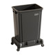 Wheeled trash can collection truck