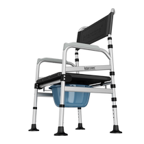 Pregnant womens toilet chair hemiplegic elderly toilet disabled peoples foldable toilet household sturdy height-adjustable toilet chair