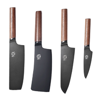 (Self-operated) Sanbonsheng Japanese kitchen knife household combination set meat cutting auxiliary food knife Santoku main kitchen complete set